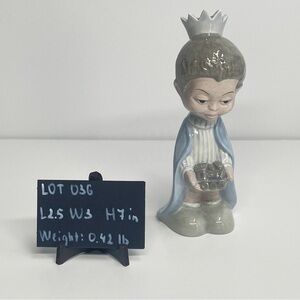 Vintage Gare Inc African Boy Train Crown Pastel Nativity 1975  1pc Baby Gift 036